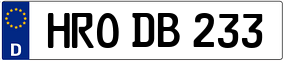 Trailer License Plate